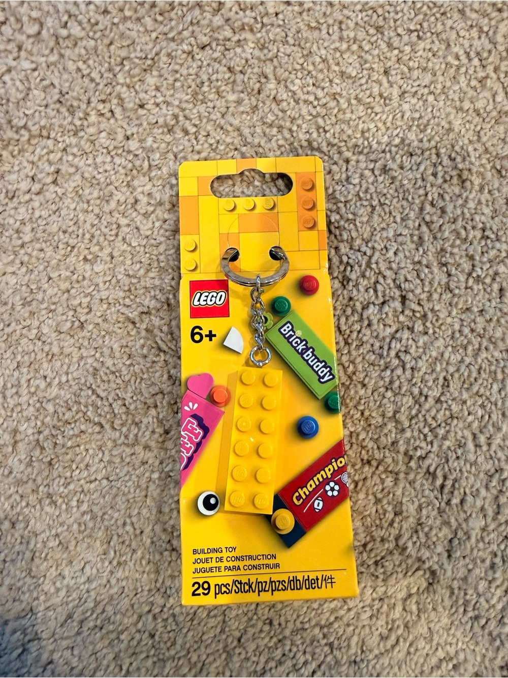 LEGO Yellow Brick Buddy Keyring
